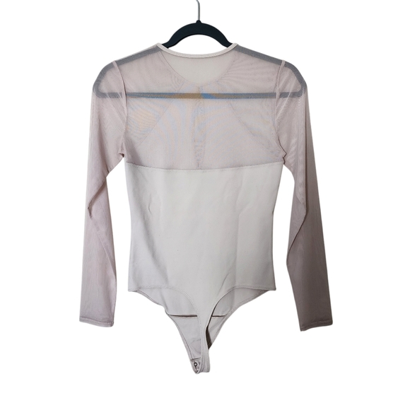 Abercrombie & Fitch Soft A&F Collection Sheer Panel Bodysuit – Size S - Picture 2 of 5